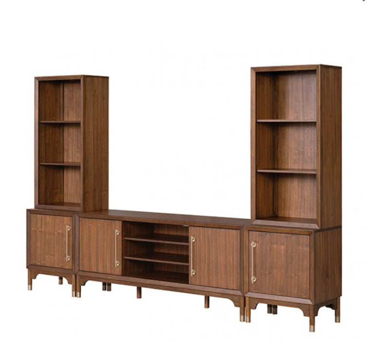 Furniture of America - Hepburne Entertainment Center in Walnut - FM54000WN-TV-SET - GreatFurnitureDeal