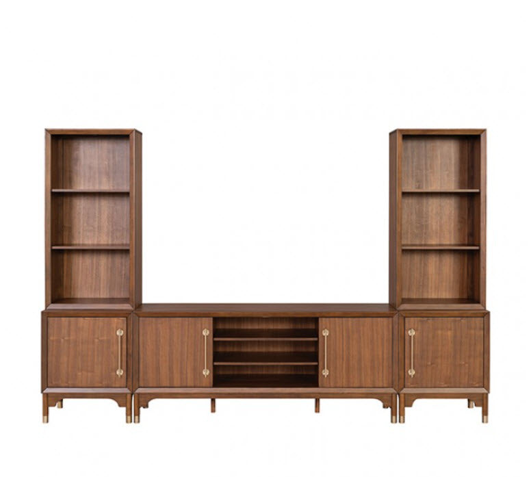 Furniture of America - Hepburne Entertainment Center in Walnut - FM54000WN-TV-SET - GreatFurnitureDeal