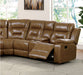 Furniture of America - Ezekius Manual Sectional in Brown - FM6011BR-M-SECT - GreatFurnitureDeal