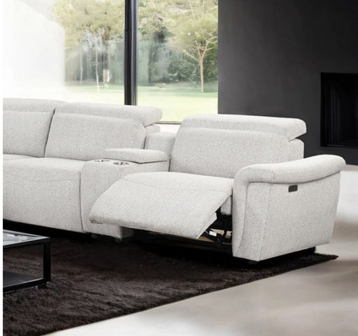 Furniture of America - Hieronimus Power Sectional in Light Gray - FM6014LG-SECT-PM - GreatFurnitureDeal