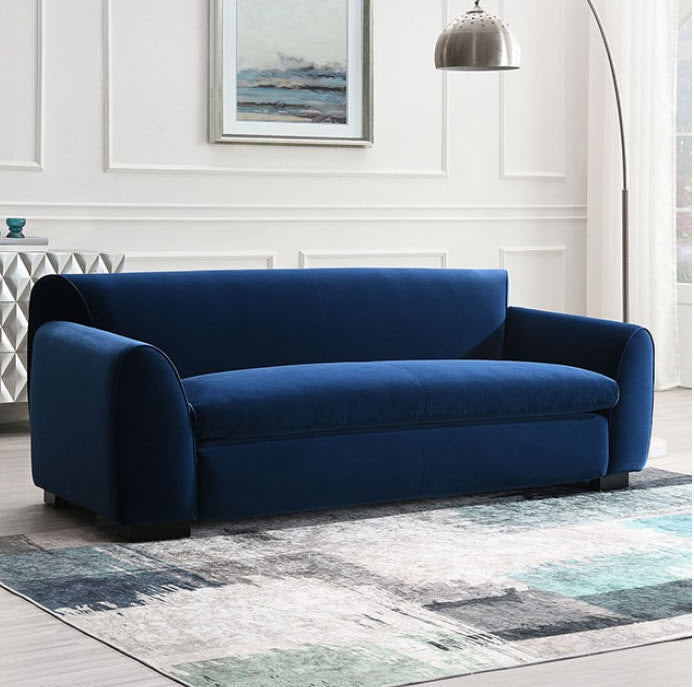 Furniture of America - Severo 2 Piece Sofa Set in Royal Blue - FM61005BL-SF-LV - GreatFurnitureDeal