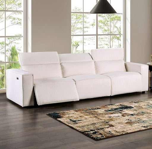Furniture of America - Treharris Power Sofa in White - FM62002WH-SF-PM-PK - GreatFurnitureDeal