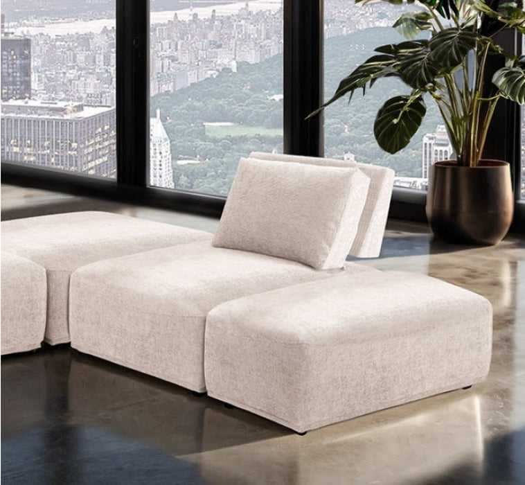 Furniture of America - Stavanger L-Sectional in Light Brown - FM63001LB-F - GreatFurnitureDeal