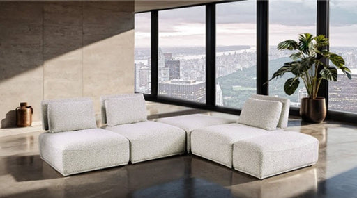 Furniture of America - Stavanger L-Sectional in Light Gray - FM63001LG-F - GreatFurnitureDeal