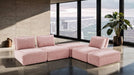 Furniture of America - Stavanger L-Sectional in Pink - FM63001PK-F - GreatFurnitureDeal