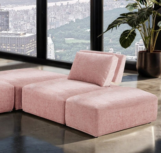 Furniture of America - Stavanger L-Sectional in Pink - FM63001PK-F - GreatFurnitureDeal
