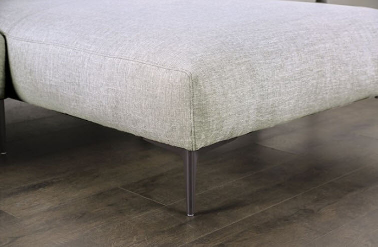 Furniture of America - Paderborn Sectional, Left Chaise in Light Gray - FM63002LG-SECT-L - GreatFurnitureDeal