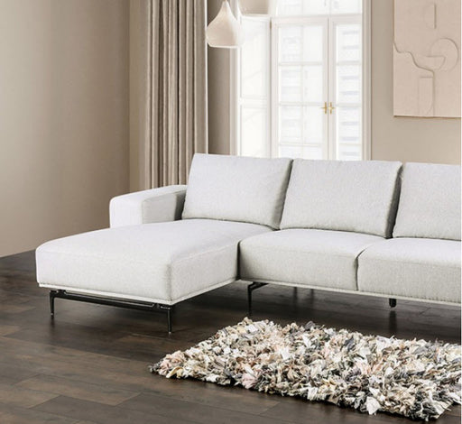 Furniture of America - Baerum Sectional, Left Chaise in Light Gray - FM63006LG-SECT-L - GreatFurnitureDeal