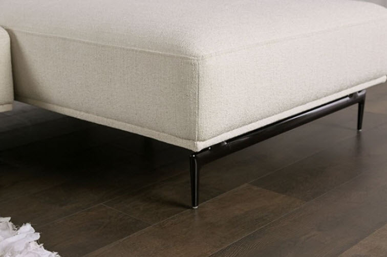 Furniture of America - Baerum Sectional, Left Chaise in Linen White - FM63006WH-SECT-L - GreatFurnitureDeal