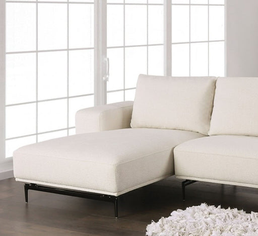 Furniture of America - Baerum Sectional, Left Chaise in Linen White - FM63006WH-SECT-L - GreatFurnitureDeal