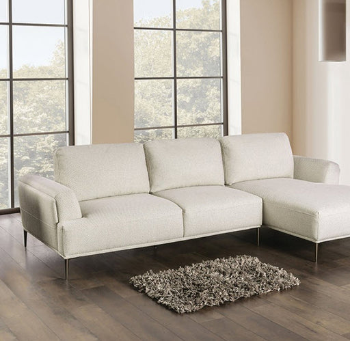 Furniture of America - Gladbach Sectional, Right Chaise in Beige - FM63007BG-SECT-R - GreatFurnitureDeal