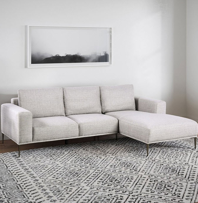 Furniture of America - Forde Sectional, Right Chaise in Gray - FM63009GY-SECT-R - GreatFurnitureDeal