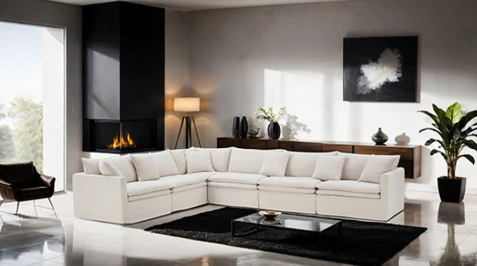 Furniture of America - Crayford L-Sectional in Taupe - FM63010TP-SECT - GreatFurnitureDeal