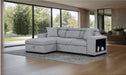 Furniture of America - Chatteris Sectional in Gray - FM64000GY-SECT-L - GreatFurnitureDeal