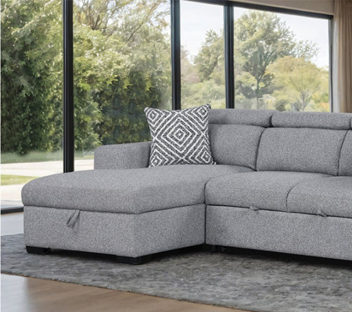 Furniture of America - Chatteris Sectional in Gray - FM64000GY-SECT-L - GreatFurnitureDeal