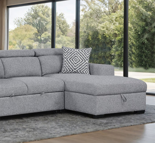 Furniture of America - Chatteris Sectional in Gray - FM64000GY-SECT-R - GreatFurnitureDeal