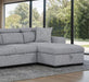 Furniture of America - Chatteris Sectional in Gray - FM64000GY-SECT-R - GreatFurnitureDeal