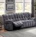 Furniture of America - Hieronymus Manual Sofa in Dark Gray - FM64001DG-SF-M - GreatFurnitureDeal