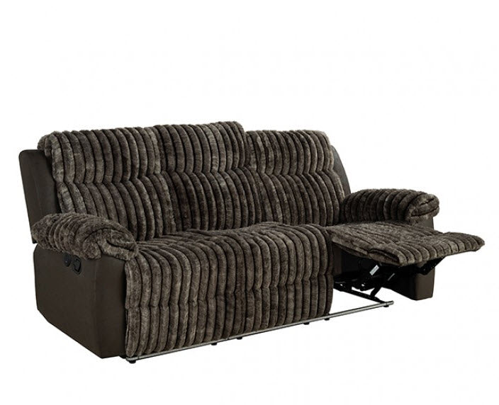 Furniture of America - Dionysus Manual Reclining Sofa in Brown - FM64003BR-SF-M - GreatFurnitureDeal