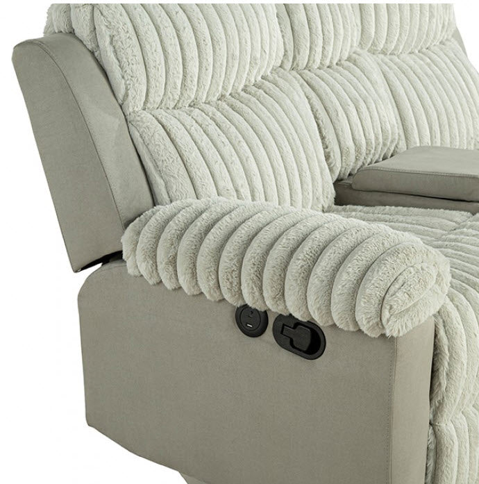 Furniture of America - Dionysus Manual Reclining Sofa in Gray - FM64004GY-SF-M - GreatFurnitureDeal