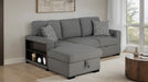 Furniture of America - Chatham Sectional in Gray - FM64005GY-SECT-L - GreatFurnitureDeal