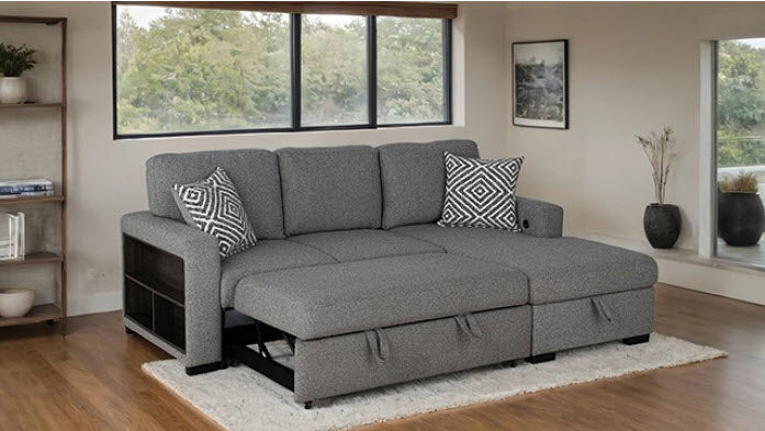 Furniture of America - Chatham Sectional in Gray - FM64005GY-SECT-R - GreatFurnitureDeal