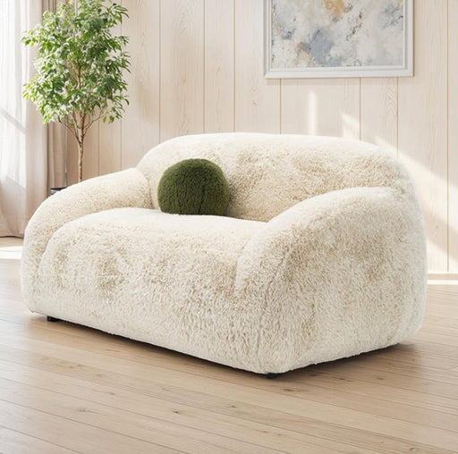 Furniture of America - Darwen 2 Piece Sofa Set in Sand - FM64006BG-2PC - GreatFurnitureDeal