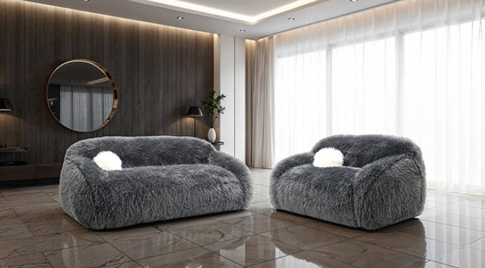 Furniture of America - Darwen Sofa in Dark Gray - FM64006DG-SF