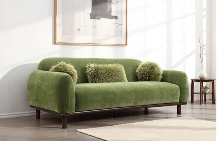 Furniture of America - Mellone Sofa in Olive Green - FM64007GR-SF