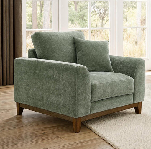 Furniture of America - Watton 3 Piece Living Room Set in Olive Green - FM64008GR-SF-3 - GreatFurnitureDeal