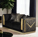 Furniture of America - Doriphei 2 Piece Sofa Set in Black Velvet/Gold - FM67000BK-SF-2SET - GreatFurnitureDeal