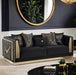 Furniture of America - Doriphei 2 Piece Sofa Set in Black Velvet/Gold - FM67000BK-SF-2SET - GreatFurnitureDeal