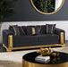 Furniture of America - Valdosta 3 Piece Living Room Set in Black/Gold - FM67001BK-SF-3SET - GreatFurnitureDeal