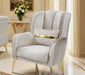 Furniture of America - Charlevoix Chair in Beige/Gold - FM67003BG-CH - GreatFurnitureDeal