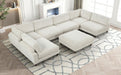 Furniture of America - Dagenham Sectional in Beige - FM6800BG-A - GreatFurnitureDeal