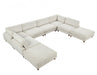 Furniture of America - Dagenham Sectional in Beige - FM6800BG-B - GreatFurnitureDeal