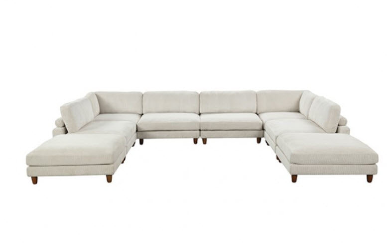Furniture of America - Dagenham Sectional in Beige - FM6800BG-B - GreatFurnitureDeal