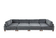 Furniture of America - Dagenham Sectional in Gray - FM6800GY-B - GreatFurnitureDeal