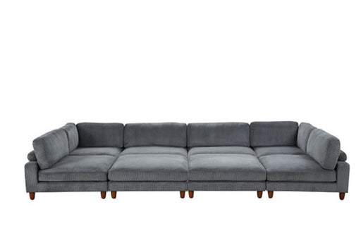 Furniture of America - Dagenham Sectional in Gray - FM6800GY-B - GreatFurnitureDeal