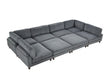 Furniture of America - Dagenham Sectional in Gray - FM6800GY-B - GreatFurnitureDeal