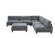 Furniture of America - Dagenham Sectional in Gray - FM6800GY-C - GreatFurnitureDeal