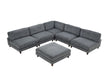 Furniture of America - Dagenham Sectional in Gray - FM6800GY-C - GreatFurnitureDeal