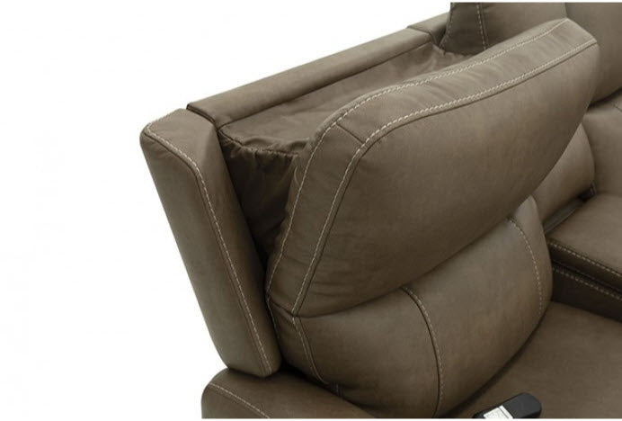 Furniture of America - Orpheus Power Sectional w/ Lift Chair in Brown - FM68100BR-SECT-LC - GreatFurnitureDeal