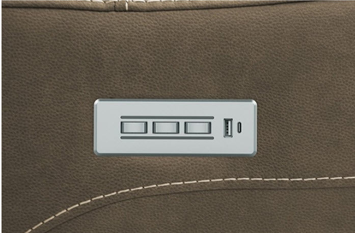 Furniture of America - Orpheus Power Sectional w/ Lift Chair in Brown - FM68100BR-SECT-LC - GreatFurnitureDeal