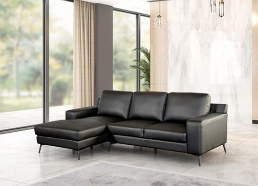 Furniture of America - Stordal Sectional Left Chaise in Black - FM69004BK-SECT-L - GreatFurnitureDeal