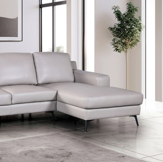 Furniture of America - Stordal Sectional, Right Chaise in Light Gray - FM69004LG-SECT-R - GreatFurnitureDeal