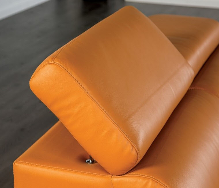 Furniture of America - Vadso Sectional Right Chaise in Tangerine - FM69005LB-SECT-R - GreatFurnitureDeal