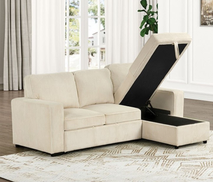 Furniture of America - Yves Sectional in Beige - FM6964BG-SECT - GreatFurnitureDeal