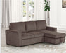 Furniture of America - Yves Sectional in Brown - FM6964BR-SECT - GreatFurnitureDeal