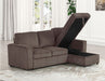 Furniture of America - Yves Sectional in Brown - FM6964BR-SECT - GreatFurnitureDeal